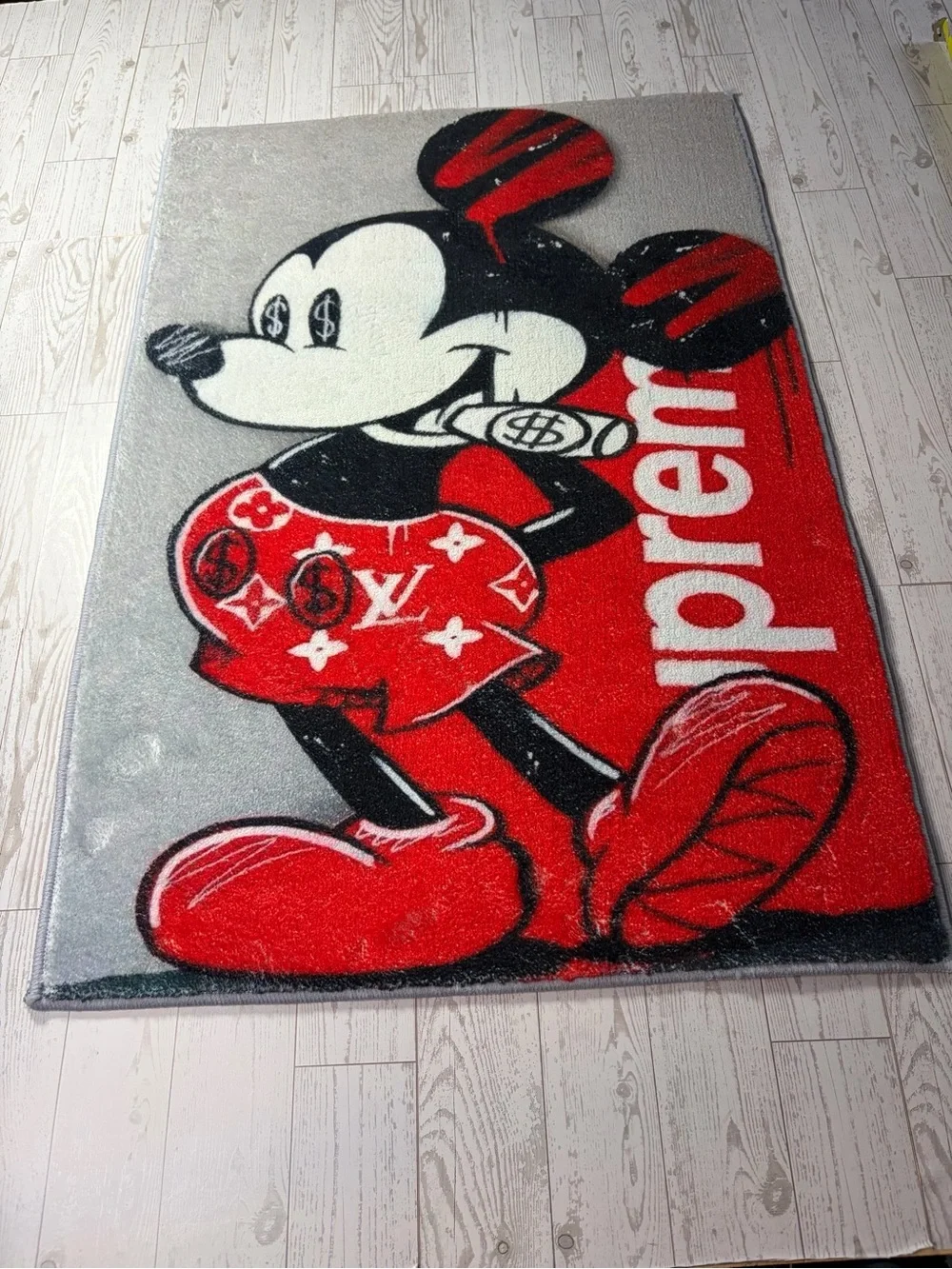 NEW!! 22”X32” MICKEYxSUPREME Inspired Rug  “!!Check My Profile For More!!”